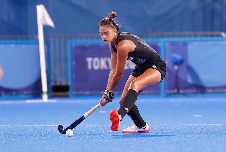 Valentina Raposo, la jugadora más experimentada de las Leoncitas, en los Juegos Olímpicos Tokio 