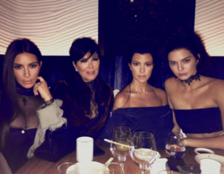 Kim shared the last family photo taken from her Paris trip.