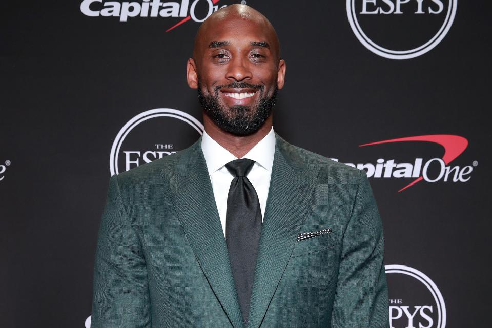 If you guessed <a href="https://people.com/sports/kobe-bryant-throwback-photos/" rel="nofollow noopener" target="_blank" data-ylk="slk:The Black Mamba;elm:context_link;itc:0;sec:content-canvas" class="link ">The Black Mamba</a>, Kobe Wan Kenobi or K.B.-24, you guessed right. You can see <a href="https://people.com/sports/kobe-bryant-lakers-jerseys-retire/" rel="nofollow noopener" target="_blank" data-ylk="slk:both of Kobe Bryant's retired jerseys;elm:context_link;itc:0;sec:content-canvas" class="link ">both of Kobe Bryant's retired jerseys</a> — No. 8 and No. 24 — hanging right below other iconic Lakers Kareem Abdul-Jabbar, Elgin Baylor and Wilt Chamberlain.