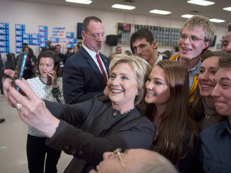 Hillary Clinton: 'Selfie-ing' Might Have to Stop If She's Elected President| 2016 Presidential Elections, politics, Chelsea Clinton, Hillary Rodham Clinton