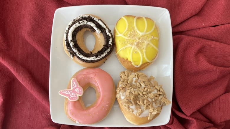 all four Dolly Parton doughnuts