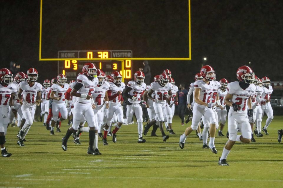 Jacksonville hosts Triton on Friday night in the third round of the state 3-A playoffs.
