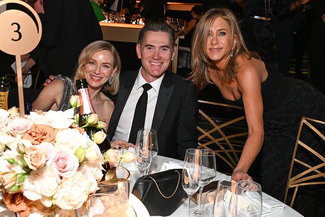 <p>Michael Kovac/Getty</p> Naomi Watts, Billy Crudup and Jennifer Aniston