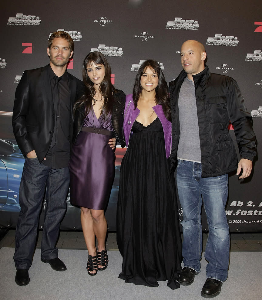 Fast & Furious European Premieres 2009 Paul Walker Jordana Brewster Michelle Rodriguez Vin Diesel