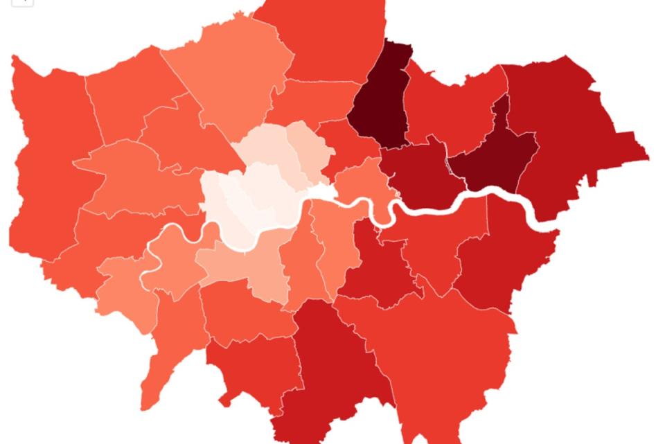 The London boroughs where house prices have risen most since 2013  (ES)
