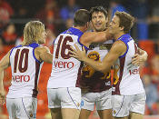 Brisbane started the better in the Q-clash against Gold Coast, taking a three-goal lead into half-time.