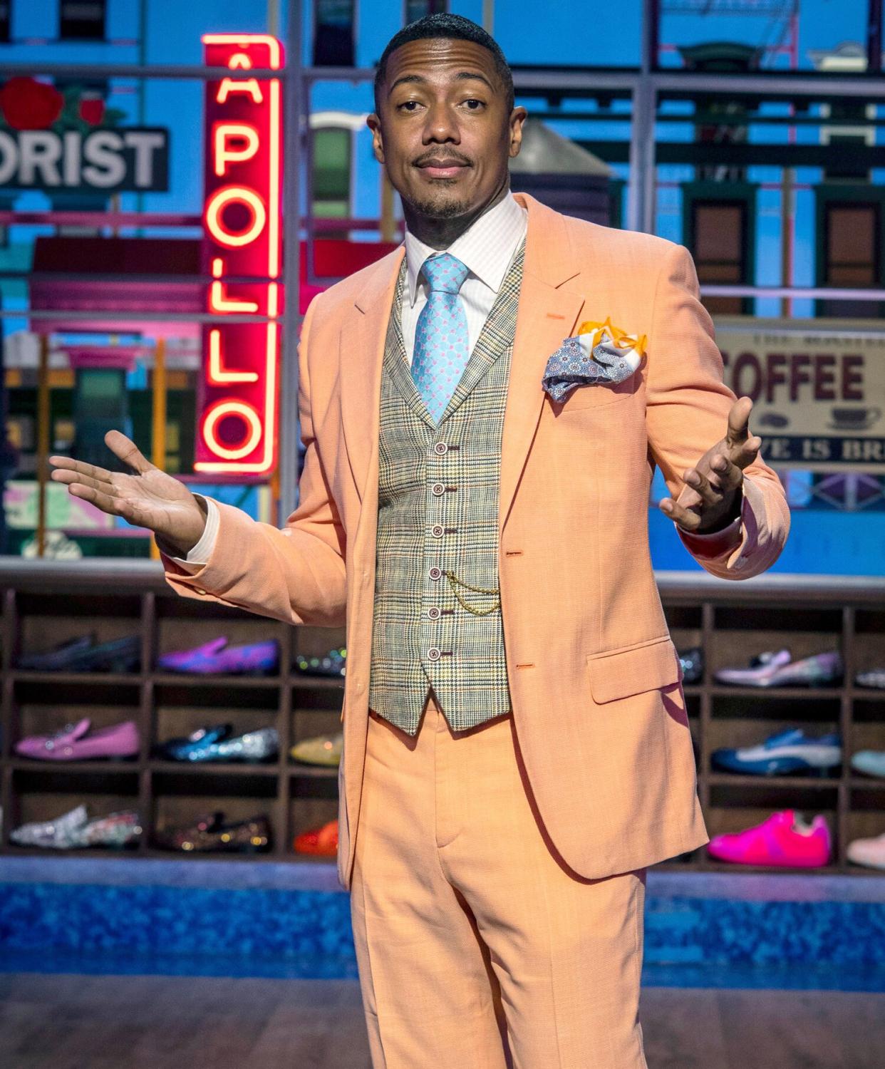 Talk show host Nick Cannon poses for a portrait on the set of 