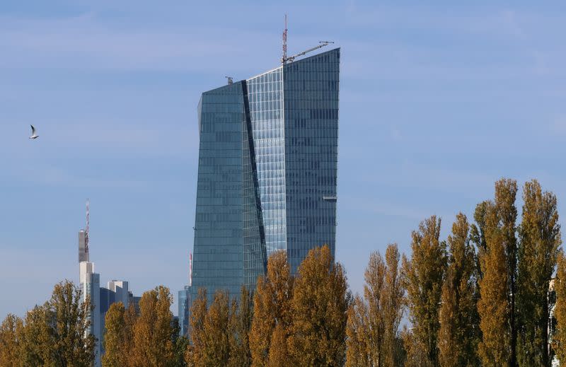 FILE PHOTO: A view shows the European Central Bank (ECB) building, in Frankfurt