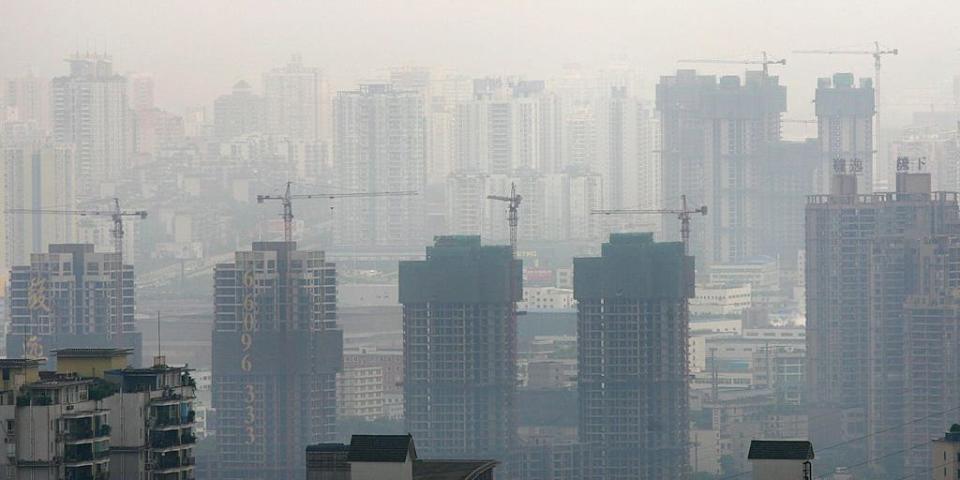 Der chinesische Immobiliensektor beginnt, zusammenzubrechen. - Copyright: China Photos/Getty Images