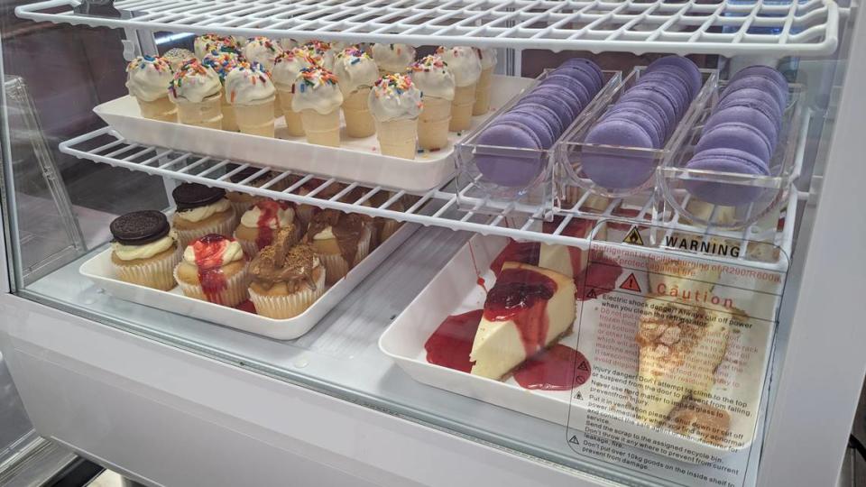 Ice cream cone-shaped cake pops, macarons, cupcakes and cheesecakes on offer at The Sweet Creamery in Belleville