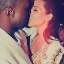 Celebrity PDA overload: Kim Kardashian and Kanye West share a moment…which she then posted on Twitter. Copyright [Kim Kardashian]