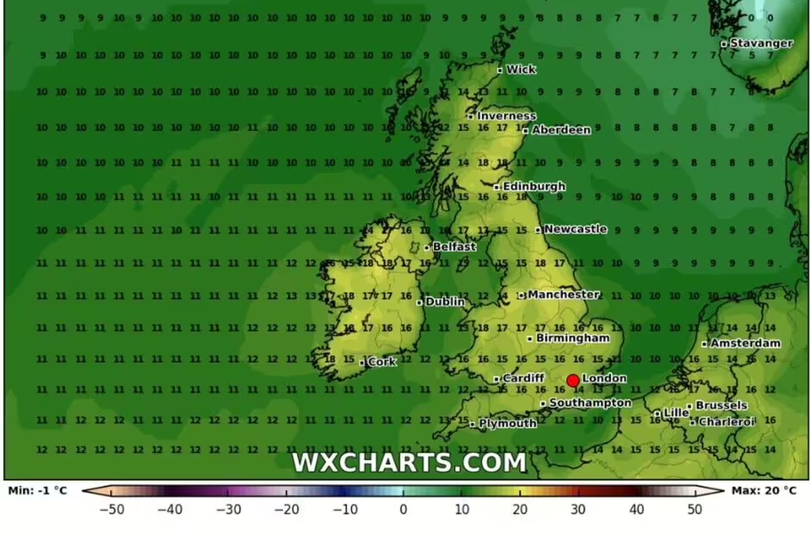 Temperatures on April 25