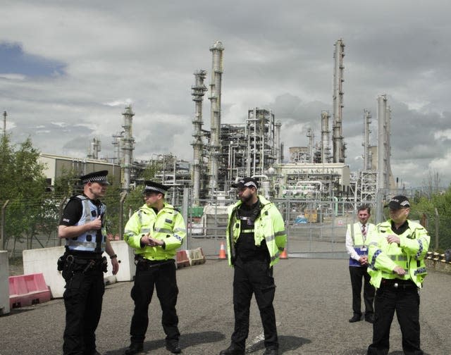 Climate Camp Scotland protest