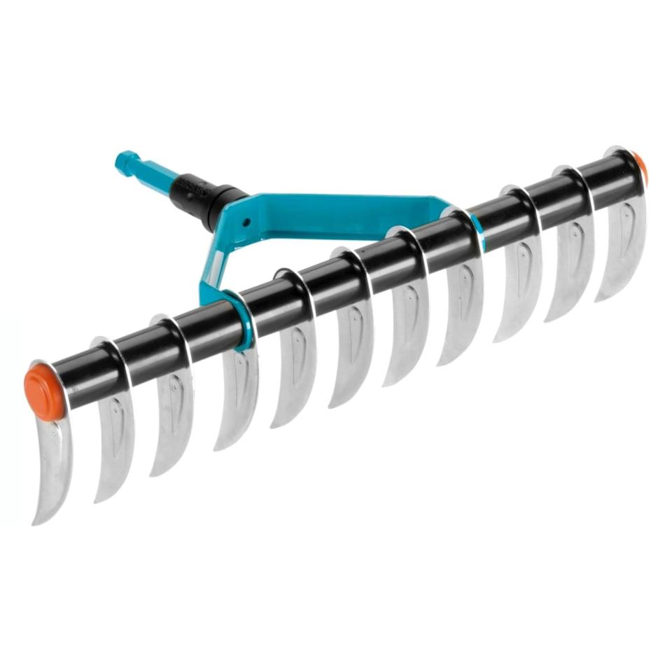 Aerator lawn rake