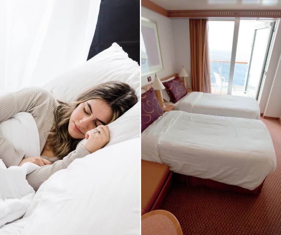 Sleeping on a cruise ship