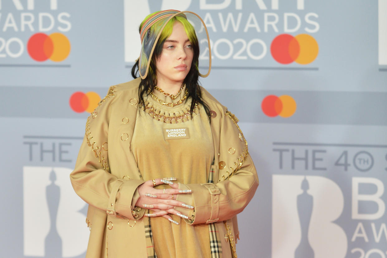 Billie Eilish explains that friends and family were concerned when the 19-year-old was body shamed for wearing a tank top. (Photo: Getty Images)