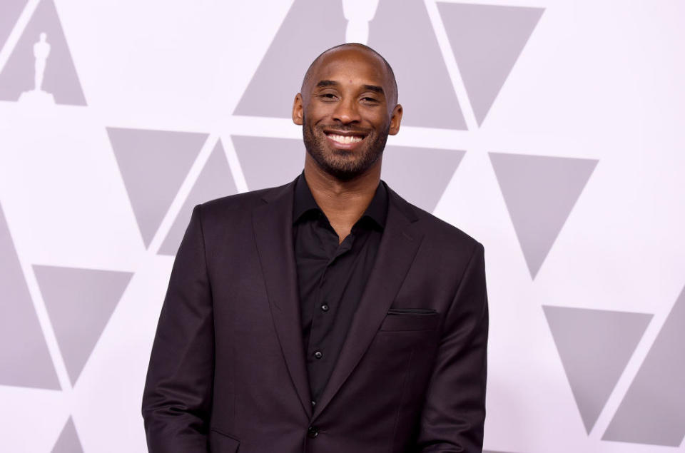 Kobe Bryant smiling