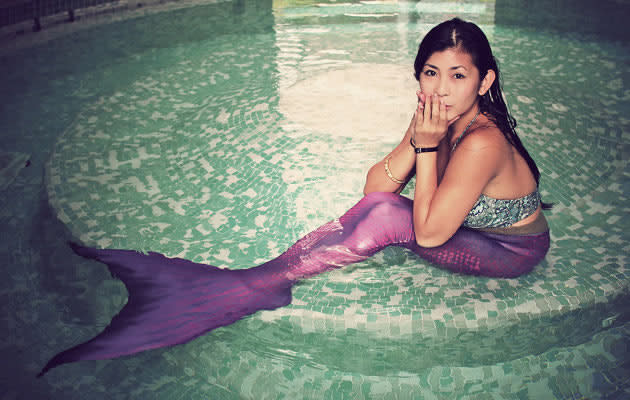 Singapore first mermaid, Cara Nicole Neo, 21, who is also an English Literature student at National University of Singapore. (Cara Nicole Neo photo)