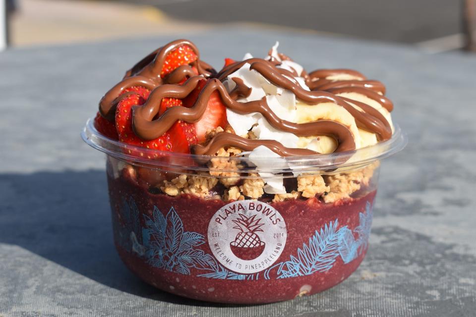 This promotional photo shows a Nutella Acai smoothie bowl from Playa Bowls, a New Jersey-based chain set to open an Athens location in fall 2023.