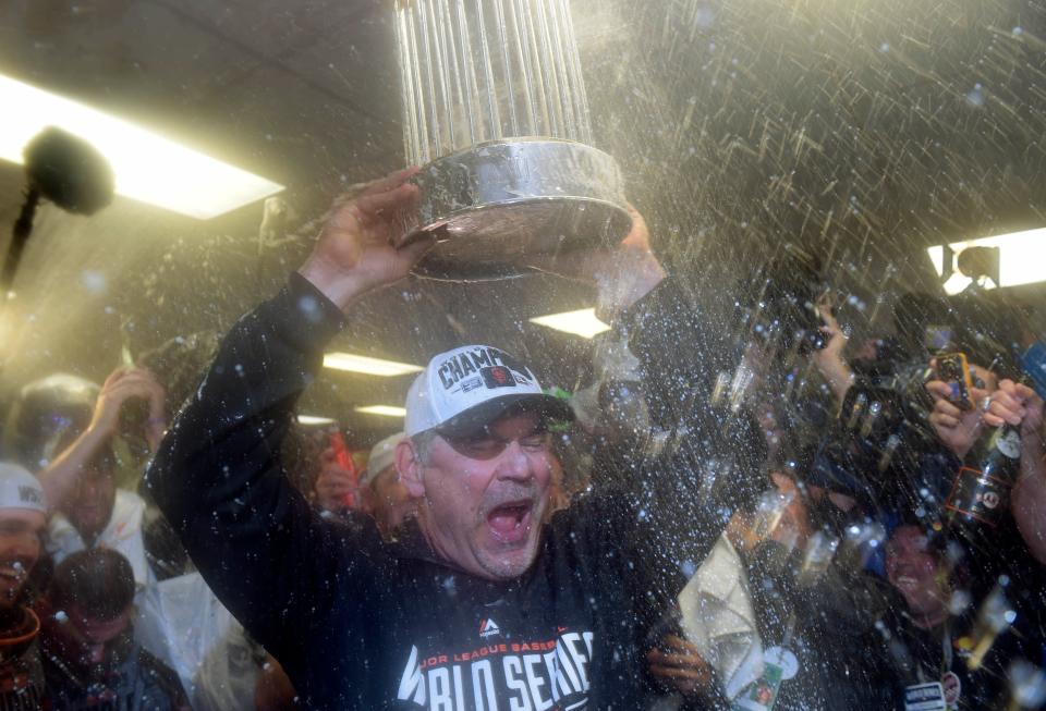 Bruce Bochy led the Giants to World Series titles in 2010, 2012 and 2014.