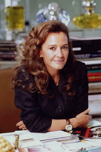 Caroline Scheufele, Chopard co-president and artistic director, wearing a Happy Sport watch in the 1990s.