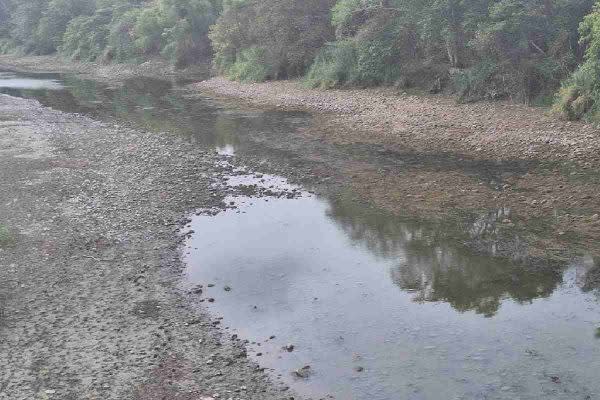 río seco en huejutla, hidalgo, debido a la sequía por la cual se decretó emergencia 