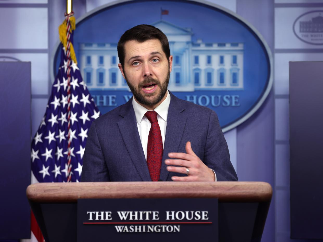National Economic Council Director Brian Deese speaks during a White House news briefing on 22 January, 2021.  (Getty Images)