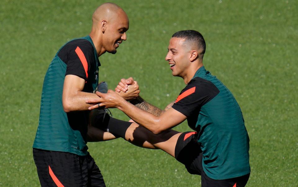 Fabinho and Thiago - AP Photo/Kirsty Wigglesworth