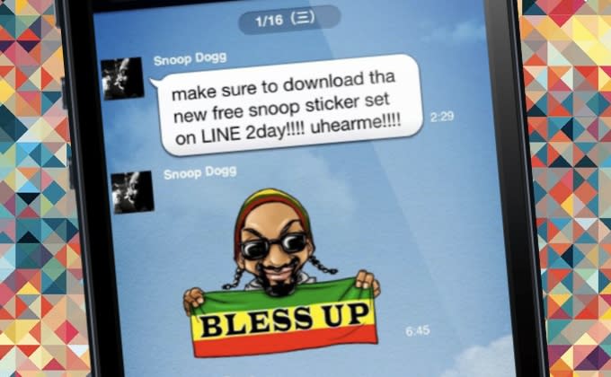Snoop Dogg promotes Line app