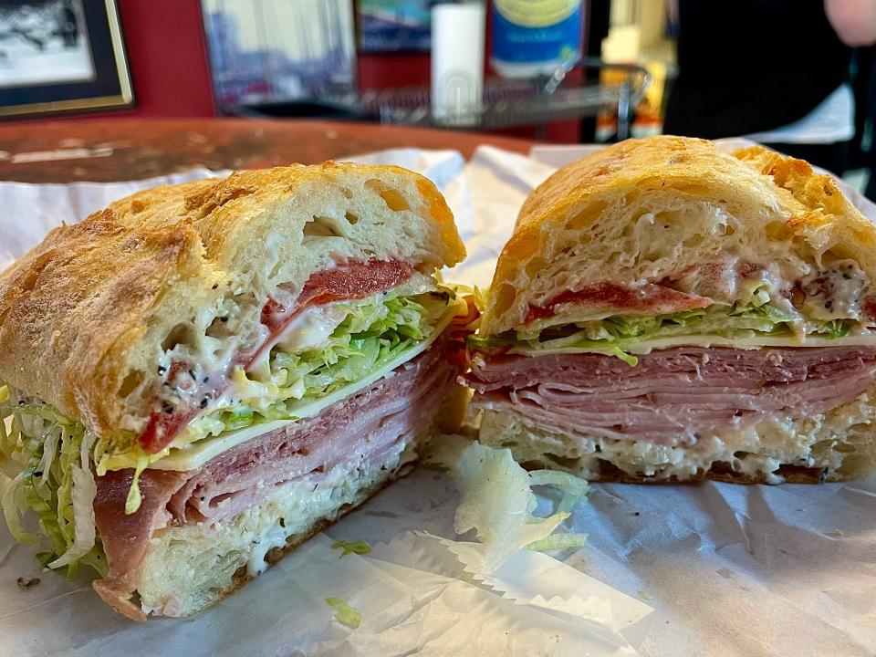 The Goodfella sandwich from Manzano's.