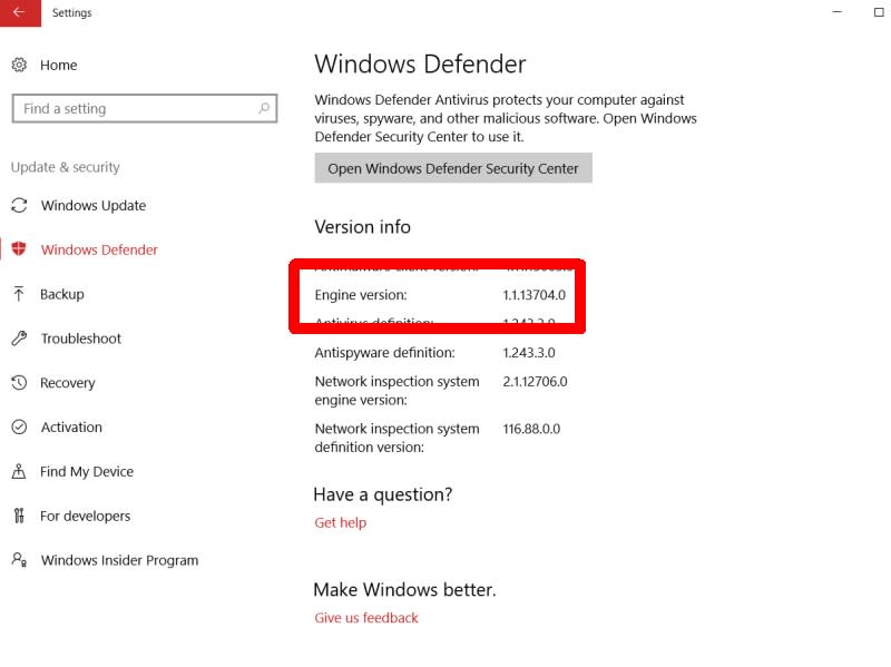 Windows Defender