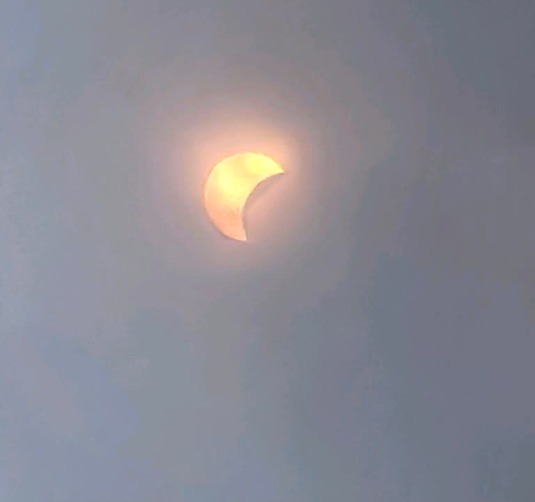 View of the eclipse from Kingsland, Texas (Courtesy: Michael Scott Wagner)