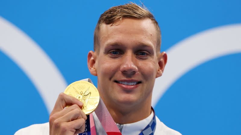 Swimming - Men's 100m Freestyle - Medal Ceremony