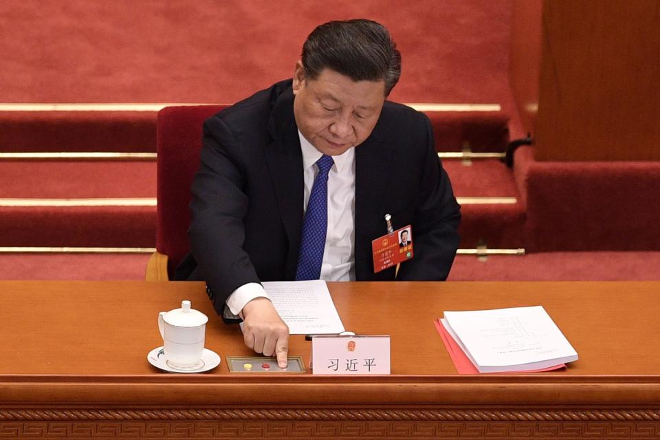 Chinese President Xi Jinping on May 28, 2020, in Beijing.