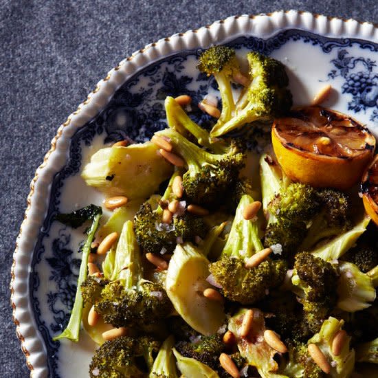 Roasted Broccoli with Lemon and Pine Nuts