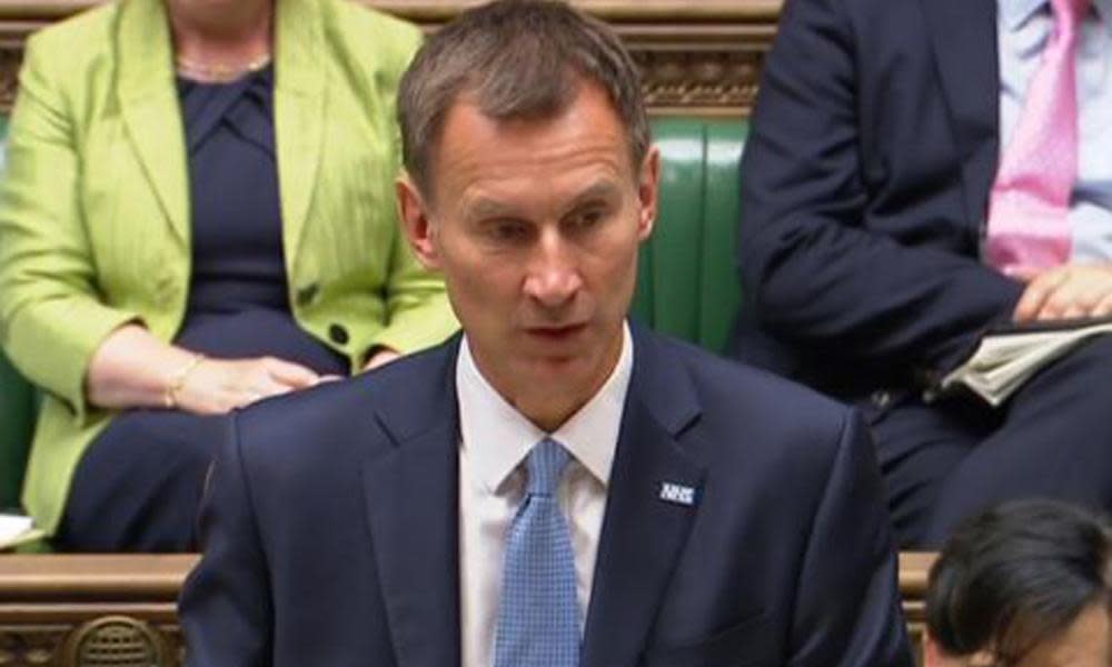 Jeremy Hunt issues a statement on Gosport hospital in the House of Commons.