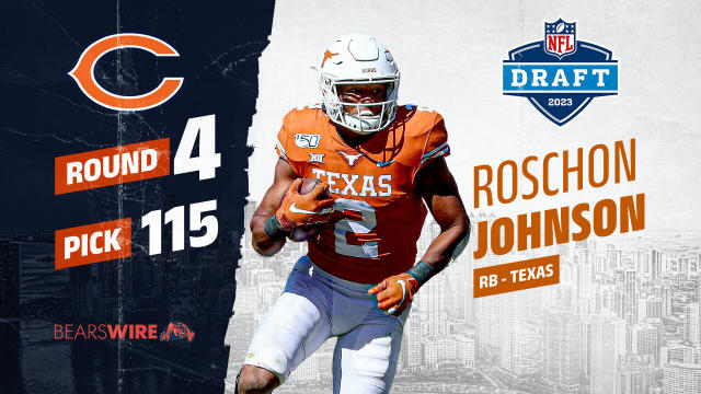 Chicago Bears select Texas RB Roschon Johnson in the fourth round of the  NFL draft