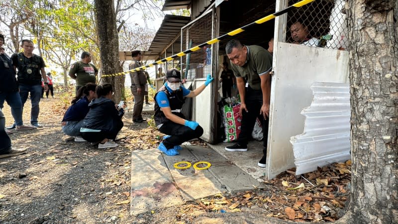 <cite>泰國警方初步推斷兇手不只1人。（圖／翻攝自FB／巴拉干城市新聞）</cite>
