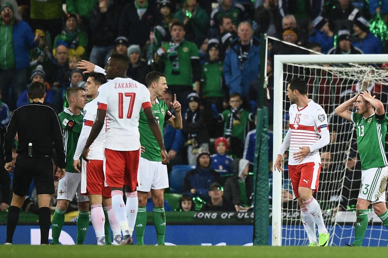 Controversy | Ovidiu Hategan awarded a penalty for Switzerland against Northern Ireland: Getty Images