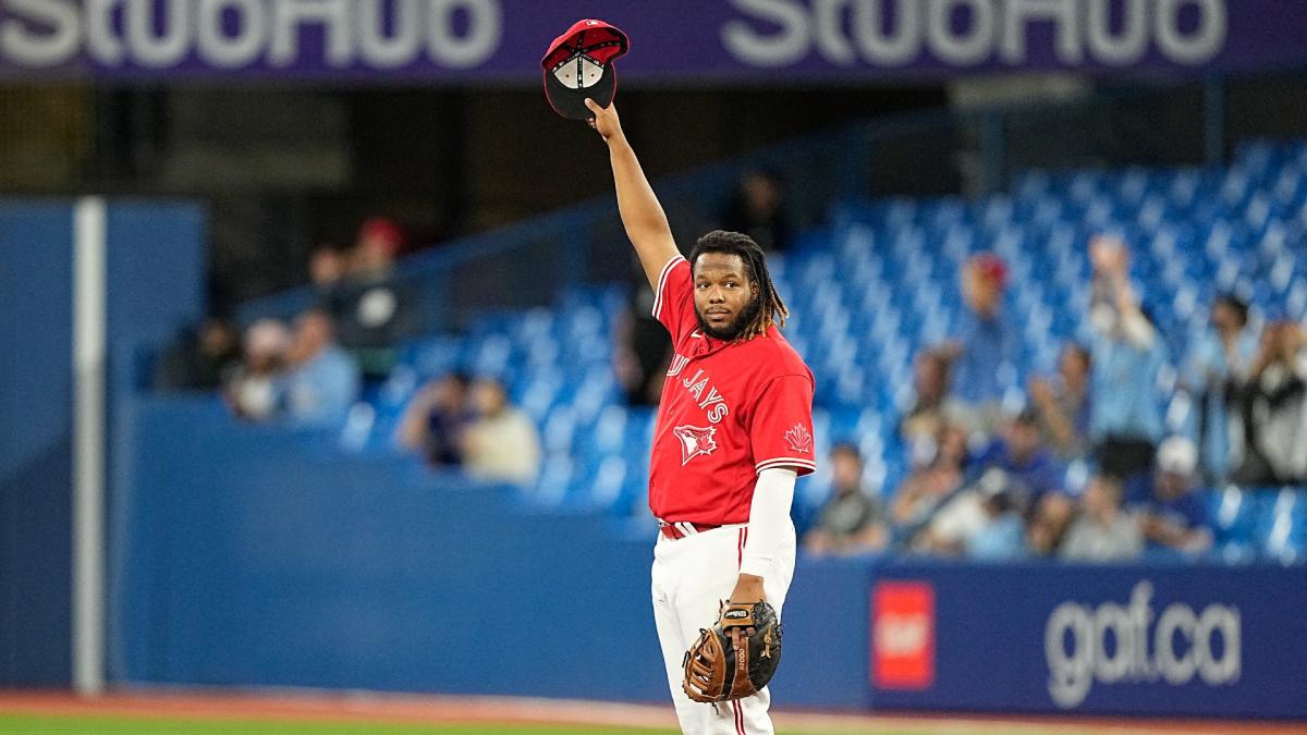 Vladimir Guerrero Jr. attends Raptors game