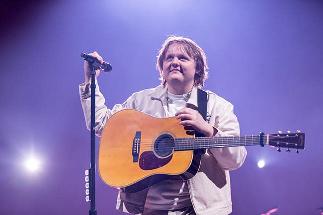 Lewis Capaldi on his tour in Glasgow