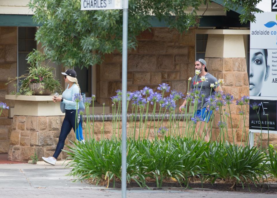 Following their coffee run, the couple were seen visiting a clinic that specialises in dermal fillers and anti-wrinkle injections. Source: Mega