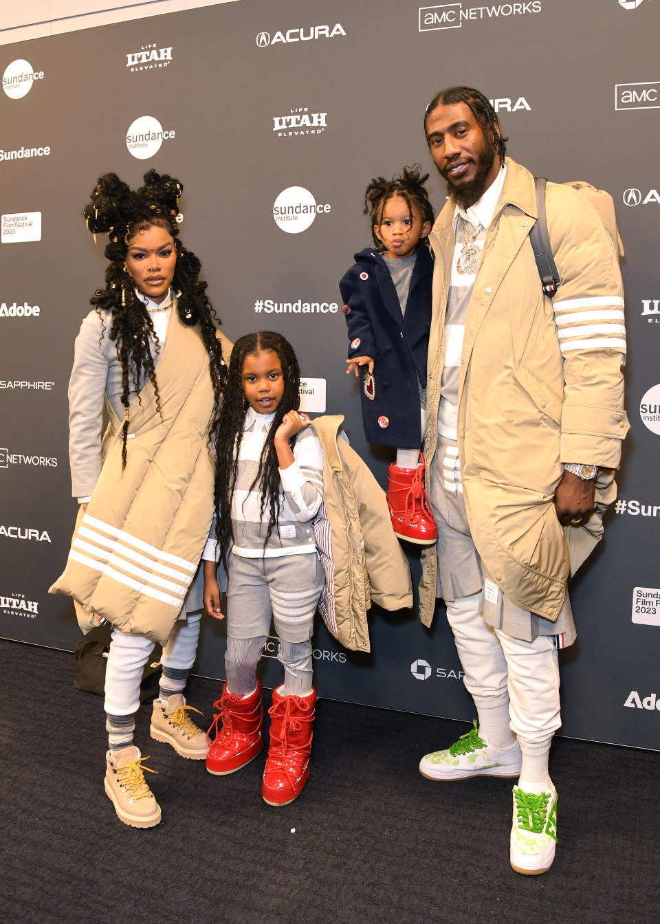 Teyana Taylor, Iman Shumpert, and Children