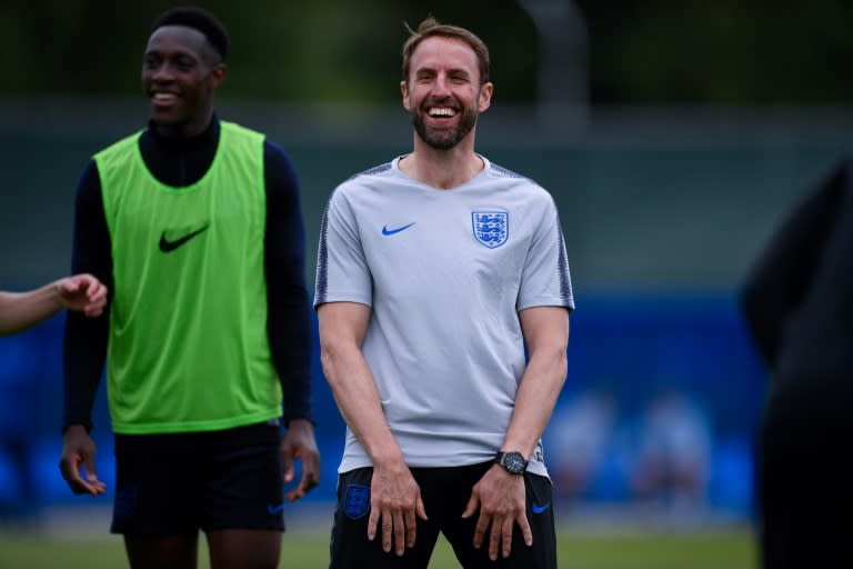 All smiles: Gareth Southgate has fostered a relaxed atmosphere in the England squad