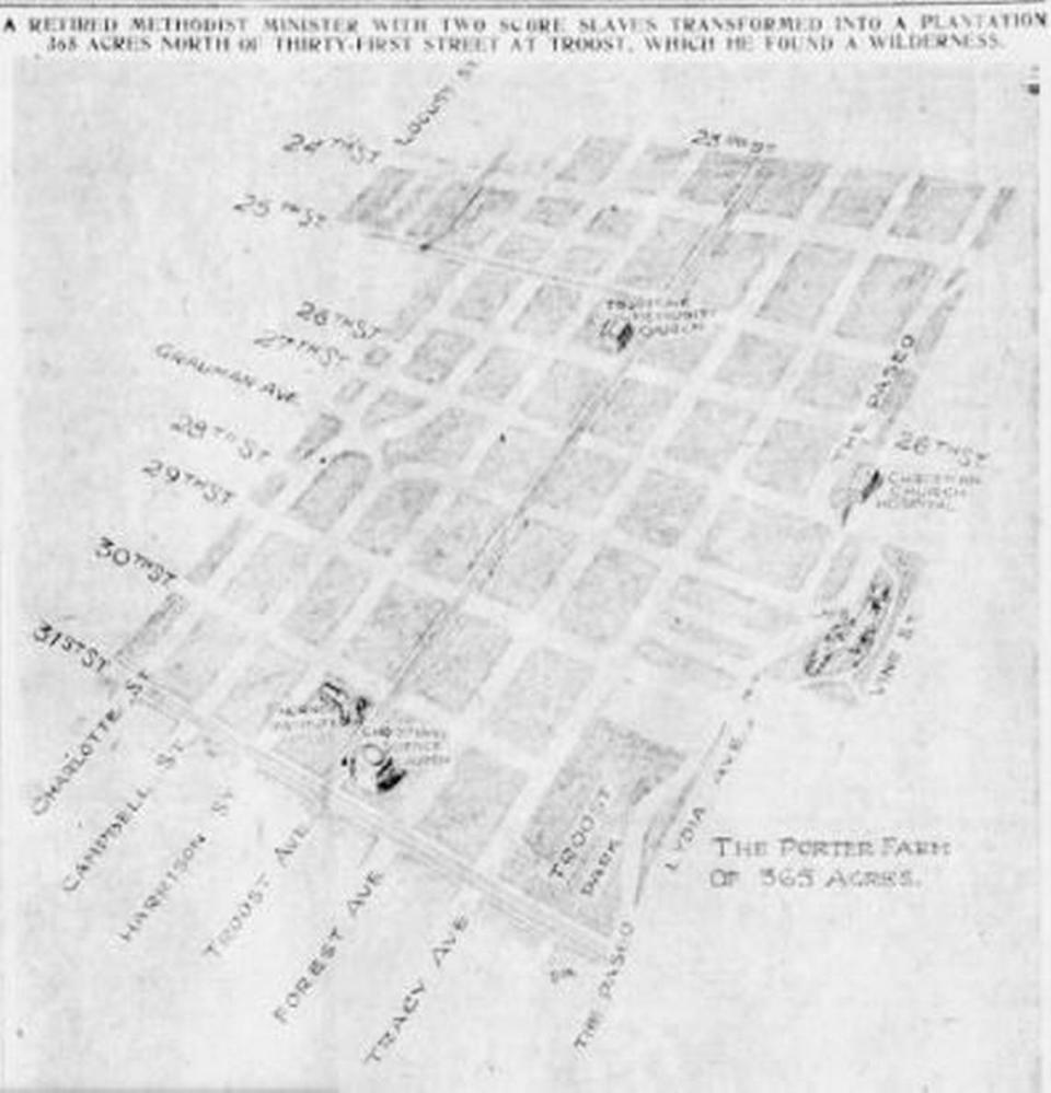 This image of the Porter Plantation was published in The Kansas City Star on Feb. 21, 1926.