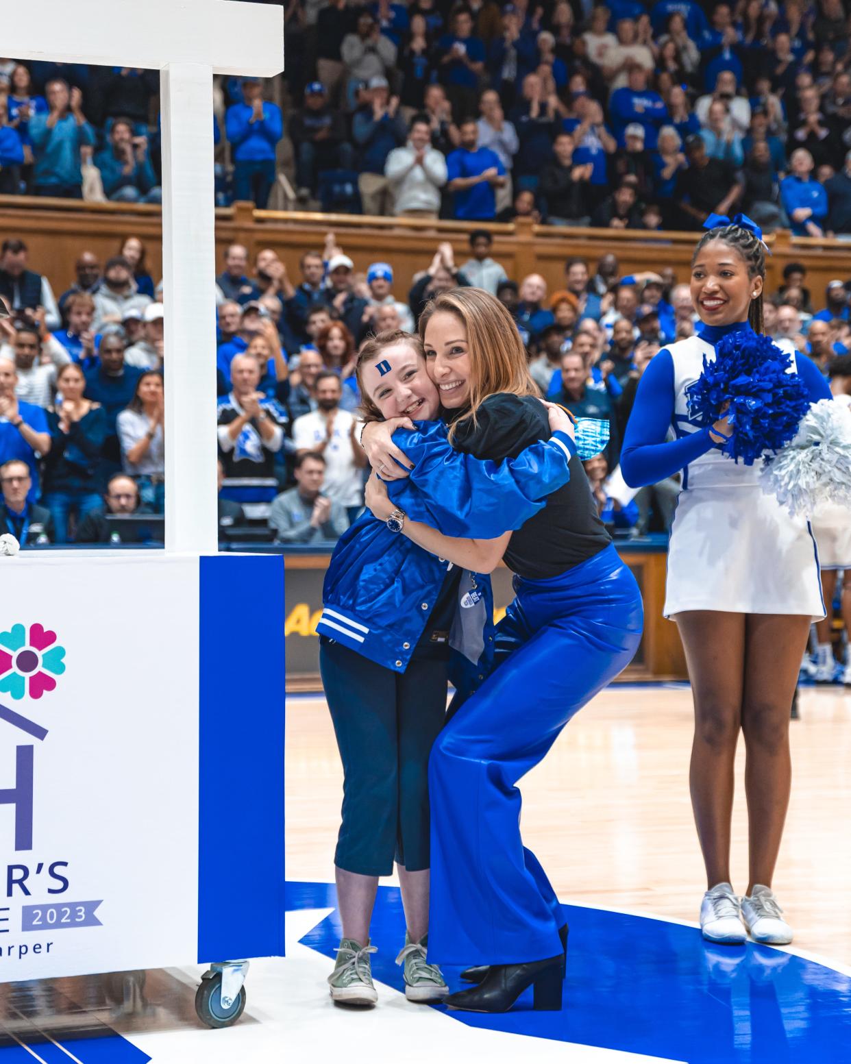 Marcelle Scheyer, right, and Harper Harrell first crossed paths at the 2022 Dribble for Victory Over Cancer. They've been "besties" ever since that moment.