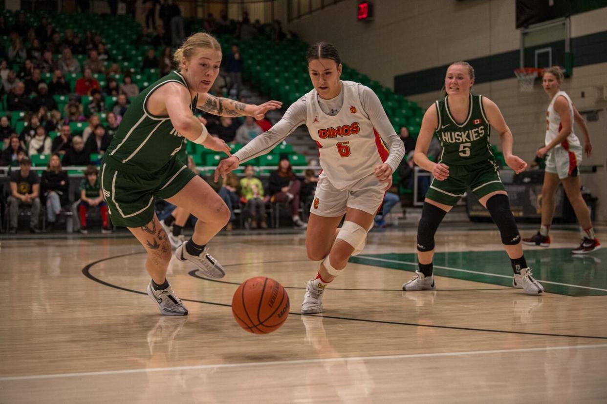 Huskies' Tea Demong (left)  and Gage Grassick (right) will play pivotal roles at this year's national championship.  (Liam Richards/Electric Umbrella - image credit)