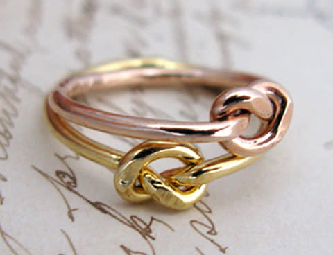 Erica Weiner, Knot Nesting Rings, $30