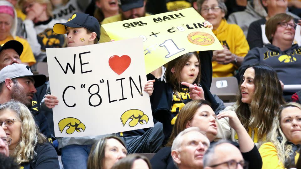 Clark is a fan-favorite among Iowa supporters, as they turn out in their droves to watch her eye-catching performances. - Matthew Holst/Getty Images