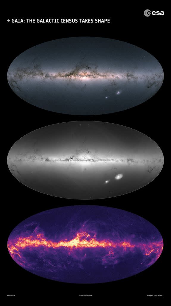 Gaia's view of the Milky Way.